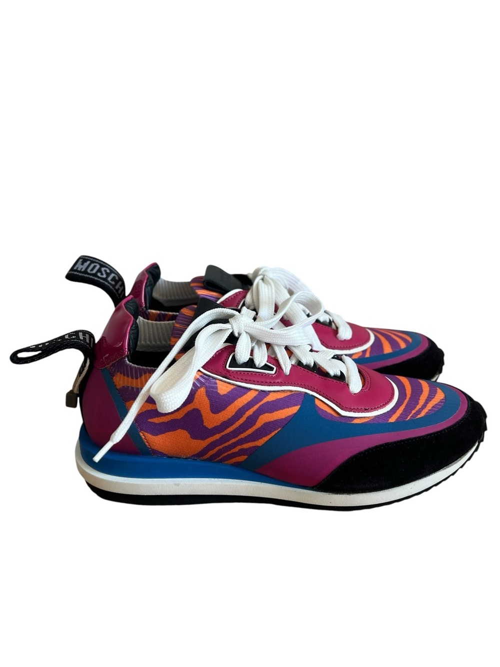 Moschino Pink Purple Orange Accent Sneakers